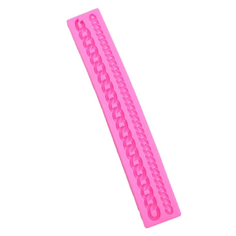 Stampo in Silicone per Torte a Forma di Catena di Borsa per Fondente Cioccolato Mousse Decorazione per Torte Strumento di Cottura Rosa