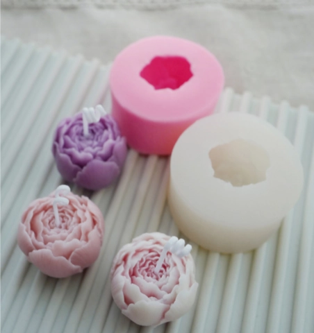 3D Austin Rose Peony Flower Silicone Mold For Cake Decorating Fondant Chocolate Baking Handmade Candle Soap Resin DIY Craft