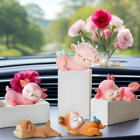 Cartoon Hirsch Fuchs Form Silikonform Für DIY Handgemachtes Harz Handwerk Auto Ornament Home Dekor Tier Guss Dekoration Werkzeug