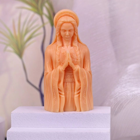 Praying Goddess Statue Silicone Mold DIY Handmade Aromatherapy Candle Gypsum Resin Mold Creative Figure Ornament Sculpture Mold