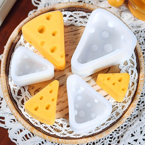 Cheese Silicone Mold Triangle Cheesecake Mousse DIY Baking Chocolate Mold Ice Cream Soap Aromatherapy Plaster Craft