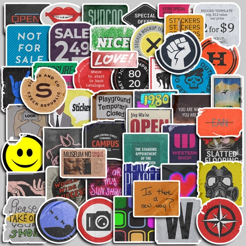 Cartoon Wasserdicht PVC Aufkleber Für Gepäck Laptop Notizbuch Scrapbook DIY Dekorativ Niedlich Graffiti Decals Geschenk