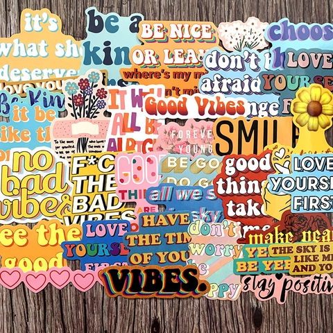 Motivierende Englische Zitate Aufkleber Wasserdicht Vinyl Decals Für Laptop Handyhülle Scrapbook Journal DIY Dekoration