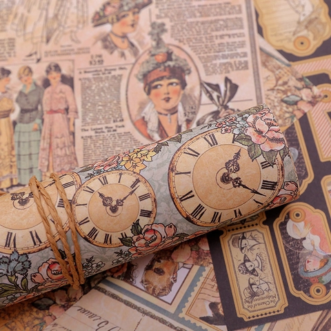 10 Sheets Vintage European Lady Life Decorative Scrapbooking Paper DIY Material Paper For Diary Journaling Arts Crafts