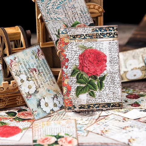 Vintage Junk Journal Materiaal Kit Retro Hofstijl Bloemen Architectuur Scrapbooking Stickers Voor DIY Decor