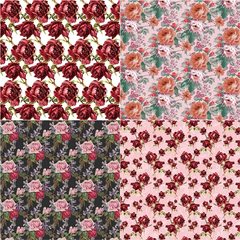 Vintage Floral Scrapbook Papier Set 6x6 Zoll 135gsm Schwerer Karton Hintergrundpapier Für DIY Journaling 12 Blätter