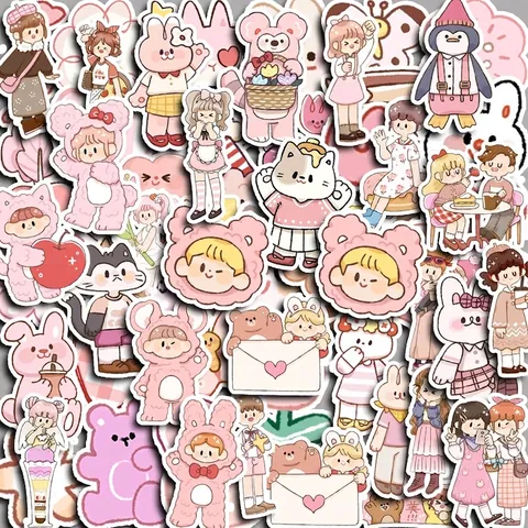 Niedliche Pfirsich Cartoon Aufkleber Für Scrapbooking Wasserdicht PVC Deko Sticker Für Handyhülle Tablet DIY Handwerk