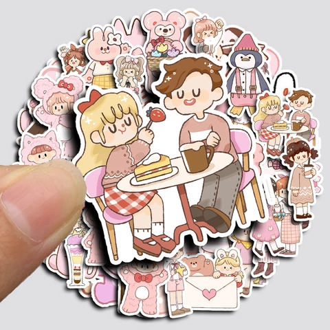 Niedliche Pfirsich Cartoon Aufkleber Für Scrapbooking Wasserdicht PVC Deko Sticker Für Handyhülle Tablet DIY Handwerk
