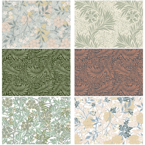 William Morris Stil Scrapbooking Papier Vintage Floral Botanisch Dekoratives Material Papier Für DIY Basteln Kunsthandwerk