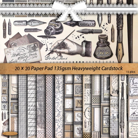 Vintage Skript Scrapbook Material Papier Set Retro Handschrift Hintergrundpapier Für Junk Journal Kartenherstellung Dekoration