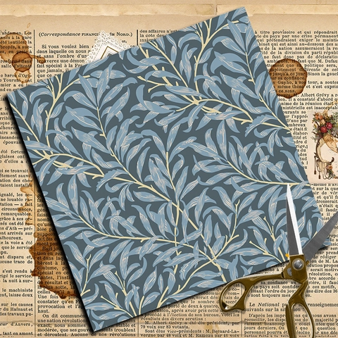 William Morris Vintage Botanik Blumen Scrapbooking Materialpapier 12 Muster Hintergrundpapier Für DIY Journal Handwerk Dekoration