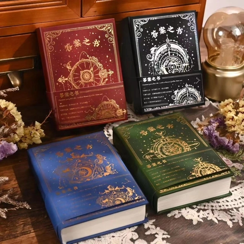 Misterioso Libro Delle Risposte Taccuino a Copertina Rigida Con Stampa Oro Vintage Libro Delle Profezie Celesti Regalo Di Compleanno