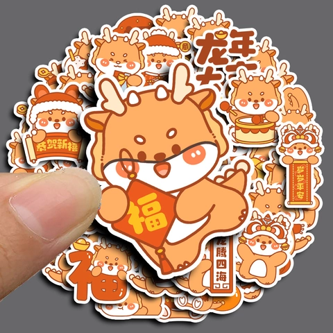 Adesivi Drago Cartone Animato Impermeabili Per Decorazione Scrapbook DIY Decalcomanie Animali Carini Per Bambini Studenti Diario