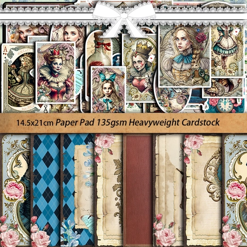 Vintage Märchen Thema Scrapbooking Material Papier Und Aufkleber Sammlung Retro Ästhetik Für DIY Journaling Dekoration