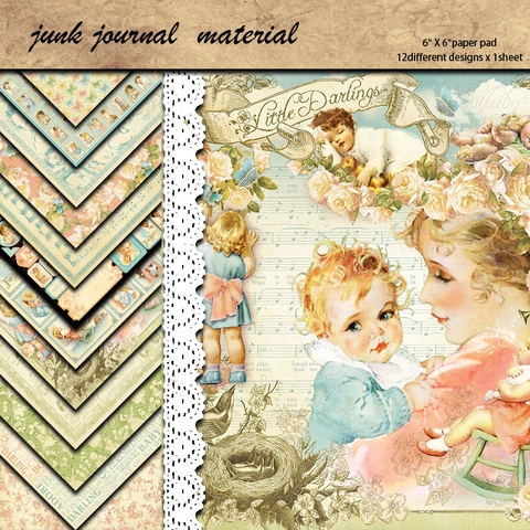 Papel De Material De Scrapbooking De Ángel Vintage Estilo Victoriano Cartulina De Gran Gramaje Para Decoración De Diarios Papel De Fondo Estético Retro