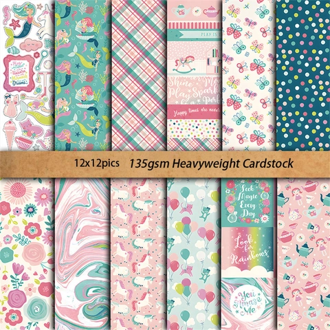 Dreamy Girl Thema Vintage Scrapbooking Hintergrund Material Papier Retro Stil Gemustert Karton Für DIY Junk Journal Handwerk Dekor