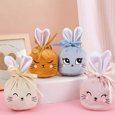 DIY Ostern Cartoon Hase Katze Gesicht Aufkleber PVC Selbstklebende Dekorative Decals Für Tassen Notizbücher Wohnkultur