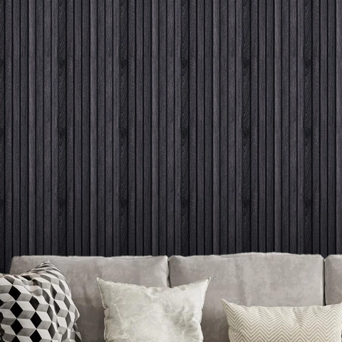Carta da Parati Autoadesiva Europea Finto Legno PVC Impermeabile Pannello Parete Adesivo Motivo Griglia per Decorazione Casa