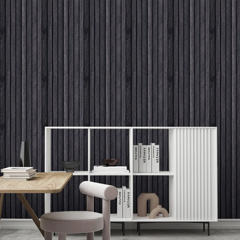Carta da Parati Autoadesiva Europea Finto Legno PVC Impermeabile Pannello Parete Adesivo Motivo Griglia per Decorazione Casa