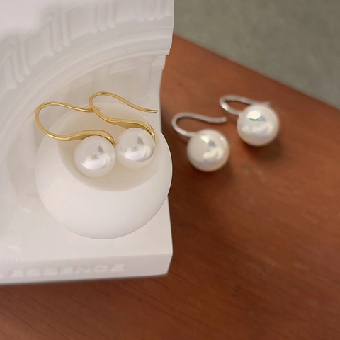 Ganchos para Pendientes Base Perla Cobre Poste Plata Ley 925 DIY Accesorios de Joyería Mujer Piezas Elegantes