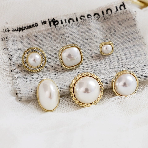 Alloy Artificial Pearl Earring Findings With 925 Sterling Silver Post French Vintage Geometric DIY Jewelry Components For Handmade Accessories