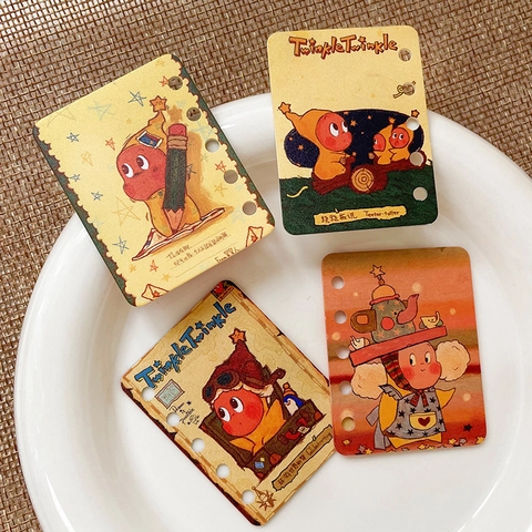 Retro American Cartoon Acrylic Charms DIY Phone Chain Handbook Decoration Twinkle Twinkle Series Card Accessories