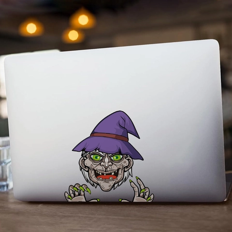 Halloween PVC Car Stickers Waterproof Cartoon Ghost Witch Skull Decals For Vehicle Window Decoration Funny Party Supplies