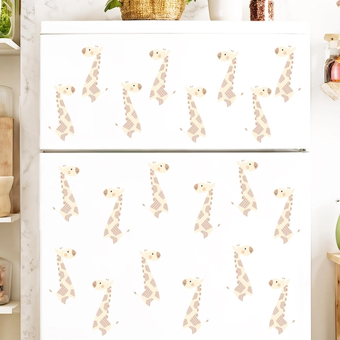 Boheems Cartoon Giraffe Muurstickers PVC Verwijderbare Dieren Stickers Voor Kinderkamer Slaapkamer Huis Decoratie