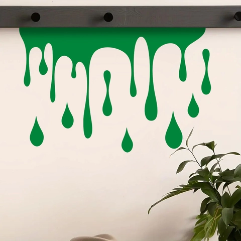 4 Vellen Kleurrijke Geometrische Verfdruppel Muurstickers PVC Zelfklevende Decoratie Voor Kinderkamer School Decor