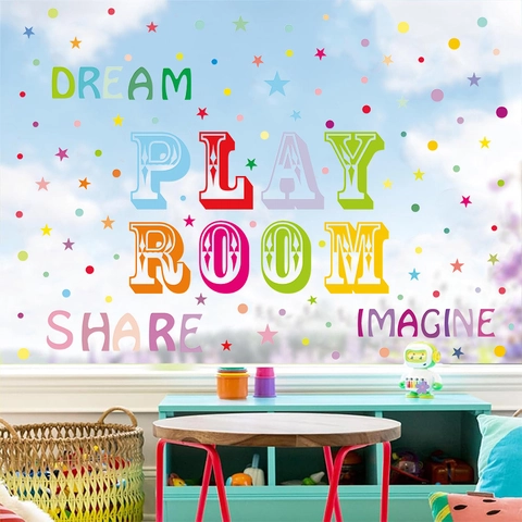 Bohemian Stijl Kinderkamer Muur Decoratie PVC Zelfklevende Inspirerende Engelse Letter Muurstickers Voor Speelkamer Klaslokaal Kinderdagverblijf