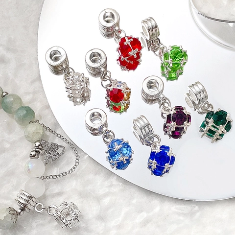 Vintage Alloy Rhinestone Ball Charm Pendant DIY Jewelry Making Accessory For Necklace Bracelet Women Handmade Material