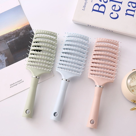 Professionelle Entwirrende Haarbürste Geschwungene Belüftete Haarbürste Für Schnelles Föhnen Antistatisches Kopfhautmassage Styling Tool