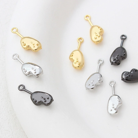 14K Gold Plated Copper Christmas Hat Glove Charms For DIY Jewelry Making Pendants Necklace Bracelet Earring Craft Accessories