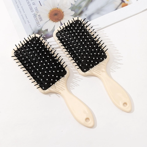 Retro Floral Print Air Cushion Hairbrush Scalp Massage Paddle Brush For Women Detangling Professional Hair Styling Tool