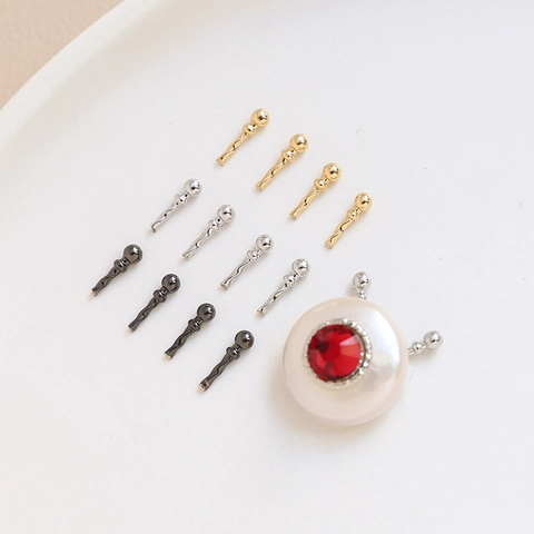 Ghost Antenna Tentacle DIY Jewelry Accessory Gold Plated Copper Pins Wave Shape Baroque Headwear Making Metal Findings