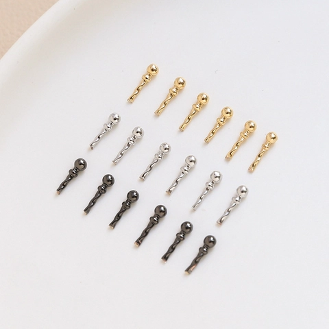 Ghost Antenna Tentacle DIY Jewelry Accessory Gold Plated Copper Pins Wave Shape Baroque Headwear Making Metal Findings