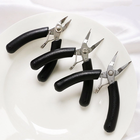 Professionele Mini Sieradentang Voor Handgemaakte DIY Accessoires Roestvrij Staal Lange Neus Diagonale Tang Sieraden Maken Gereedschap