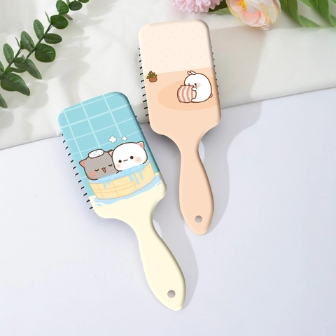 Cute Cartoon Animal Air Cushion Comb Portable Scalp Massage Paddle Brush For Hair Smoothing High Skull Top Styling Tool