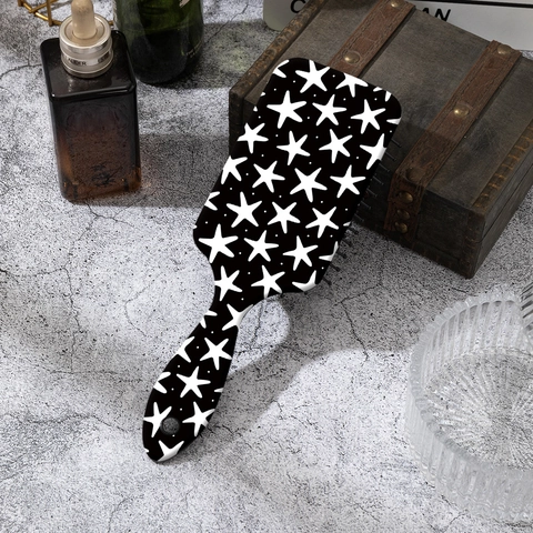 Luftkissenhaarbürste Mit Sterndruck Kopfhautmassagekamm Für Damen Stilvolle Entwirrende Paddle-Haarbürste Styling-Tool