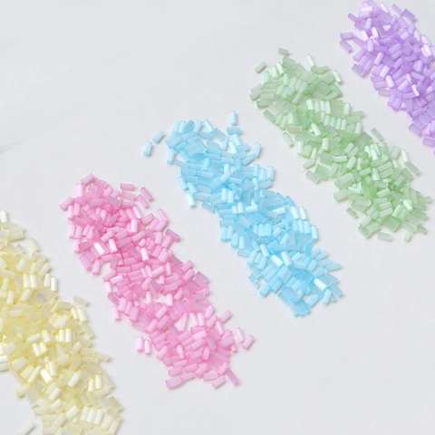 Glass Bugle Beads Tube Beads For DIY Handmade Embroidery Sewing Cross Stitch Jewelry Craft Materials Colorful Seed Beads