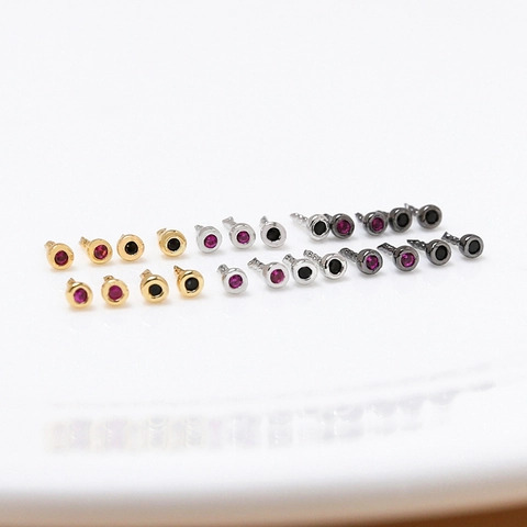 Tiges à Insérer en Cuivre Plaqué Or Véritable Zircon Yeux de Diable Alien Pour Création Bijoux Accessoires Boucles d'Oreilles Œil Fantôme