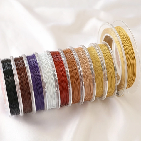 FLEXY7 Japanese Imported Nylon Coated Stainless Steel Wire Multi Strand Soft Jewelry Thread For DIY Artificial Pearl Beading Making