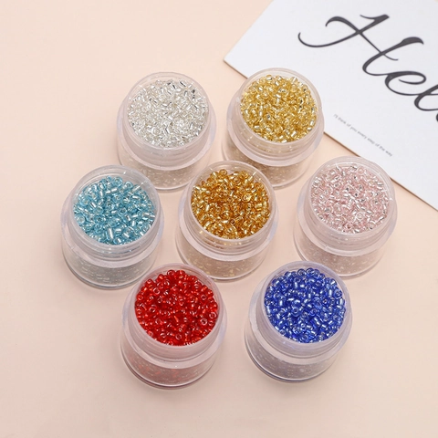 High Quality Silver Lined Glass Seed Beads For Jewelry Making DIY Round Loose Beads For Bracelet Necklace Craft Accessories