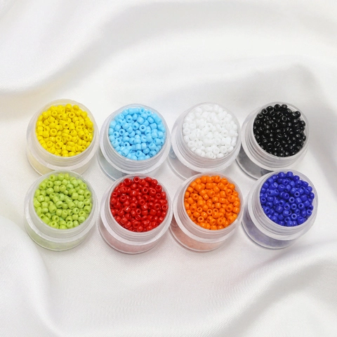 Small Glass Seed Beads For DIY Jewelry Making Opaque Colors Round Beads For Necklace Bracelet Crafting Accessories Jewelry