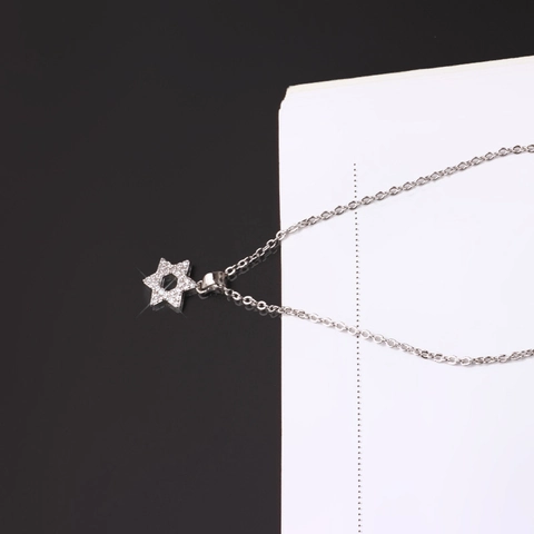 DIY Schmuckherstellung Zubehör Legierung Halskette Kette Hexagramm Stern Anhänger Karabinerverschluss Verlängerungskette Halskette