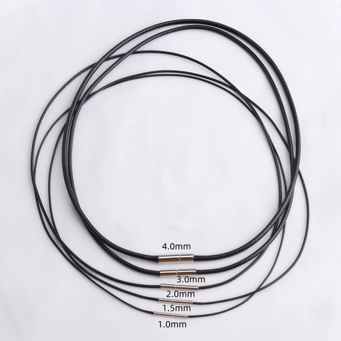 Cordón de Collar Encerado Minimalista Con Cierre de Cobre para Hacer Joyas DIY Cordón de Colgante Cordón Unisex Moda