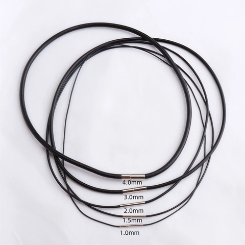 DIY Sieraden Maken Koeienhuid Koord Ketting Hanger Lanyard Met Koperen Sluiting Handgemaakte Mode Sieraden Accessoires