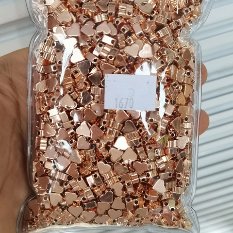 Επίχρυσες Χάλκινες Χάντρες Διαχωριστικά Σχήμα Καρδιά Αστέρι DIY Αξεσουάρ Κοσμημάτων για Βραχιόλια Κολιέ Χειροτεχνία