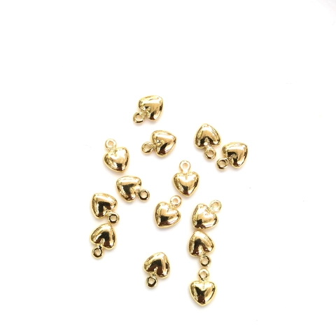 14K Gold Plated Copper Heart Star Water Drop Pendant Micro Pave Zirconia DIY Jewelry Making Charm For Necklace Bracelet