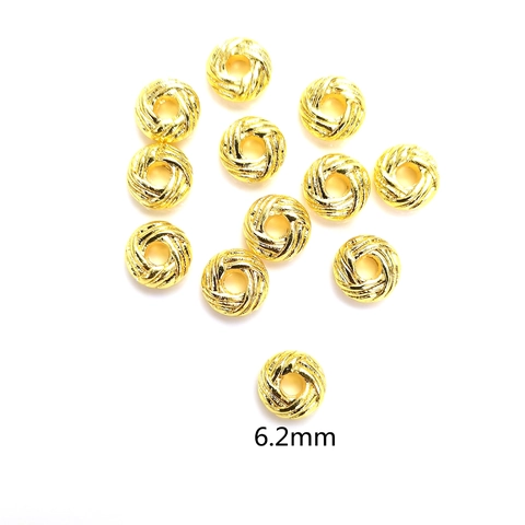 Luxe Vergulde Twist Metalen Tussenkralen Voor DIY Handgemaakte Ketting Armband Sieraden Maken Accessoires